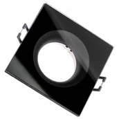 Oprawy, klosze i abażury - IdeaLed Aqua IP44 oprawa oczko kwadratowe do zabudowy czarne - miniaturka - grafika 1