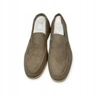 Mokasyny męskie - Mokasyny męskie zamszowe Old Money 42 - miniaturka - grafika 1