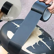 Rękodzieło - TEMU 1 szt. Samoprzylepna taśma naprawcza do skóry - czarna, wytrzymała i elastyczna do sof, foteli samochodowych, torebek, płaszczy, mebli i naprawy - miniaturka - grafika 1