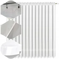 Firany - firana gotowa z lamowka 220x300 balkon prosta firany gładkie do salonu - miniaturka - grafika 1