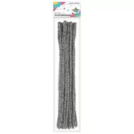 Dekoratorstwo - Druciki Kreatywne Metalizowane 30Szt 30Cm Titanum Srebrny - miniaturka - grafika 1