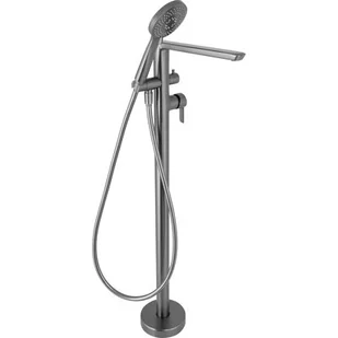 DEANTE Bateria wannowa wolnostojąca z zestawem prysznicowym ARNIKA titanium BQA_D17M * - *Kupuj TANIEJ u nas* - (22)-266-82-20 Zapraszamy :) - Baterie wannowe i prysznicowe - miniaturka - grafika 1