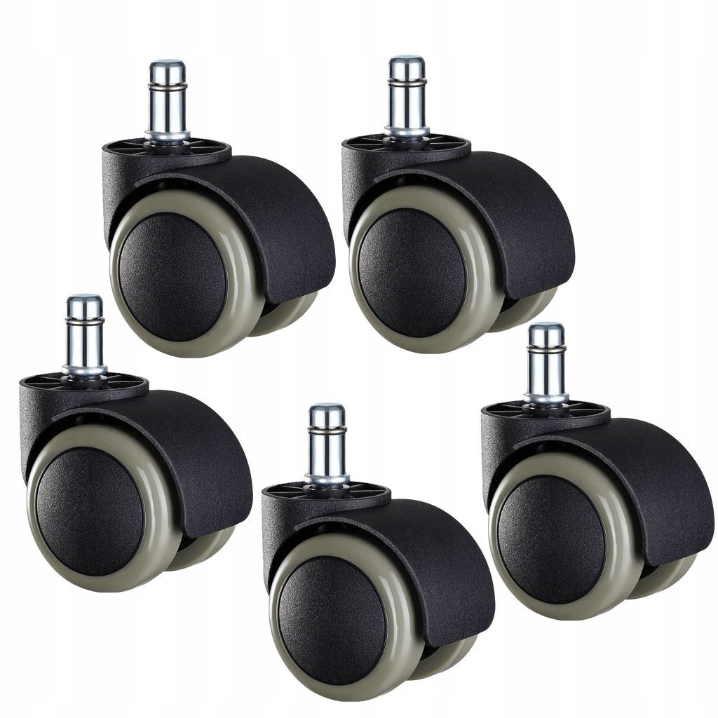 KÓŁKA GUMOWE DO FOTELA OBROTOWEGO KRZESŁA 11MM BEZ RYS 5 SZT
