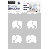 Szablony malarskie - Primacol Szablon Mega nr 527 Elephants Decorative - miniaturka - grafika 1