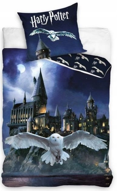 Bawełniana Pościel Harry Potter 140x200 Sowa Hedwiga Hogwarts