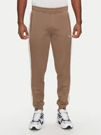 Spodnie sportowe męskie - Puma Spodnie dresowe T7 Always On 629588 Brązowy Regular Fit - miniaturka - grafika 1