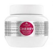 Maseczki do twarzy - Kallos Cherry Conditioning Mask With Cherry Seed Oil, kondycjonująca maska z olejem z pestek czereśni do włosów zużytych, 275 ml - miniaturka - grafika 1