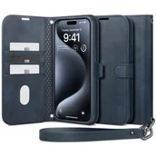 Etui i futerały do telefonów - Etui SPIGEN Wallet S Pro do Apple iPhone 15 Pro Niebieski - miniaturka - grafika 1
