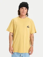 Koszulki męskie - Quiksilver T-Shirt Ev Mini Logo Ss EQYZT08181 Beżowy Regular Fit - miniaturka - grafika 1