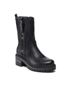 Botki damskie - Wrangler Botki Ballantyne Boot WL12602A Czarny - grafika 1