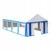 Pawilony ogrodowe - vidaXL Namiot imprezowy 4 x 8 m, niebieski - miniaturka - grafika 1