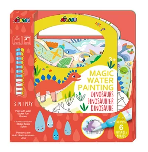 Avenir Magiczne wodne kolorowanie - Dinozaury - Zabawki kreatywne - miniaturka - grafika 1
