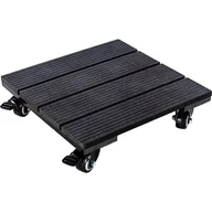 Donice - Stylista Mobilna podstawa do roślin, kwadratowy, czarny - miniaturka - grafika 1