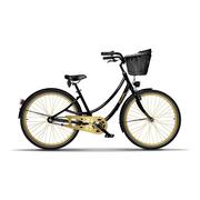 Rowery - Rower miejski Donatella Golden Dust 3-biegowy z hamulcem v-brake - miniaturka - grafika 1