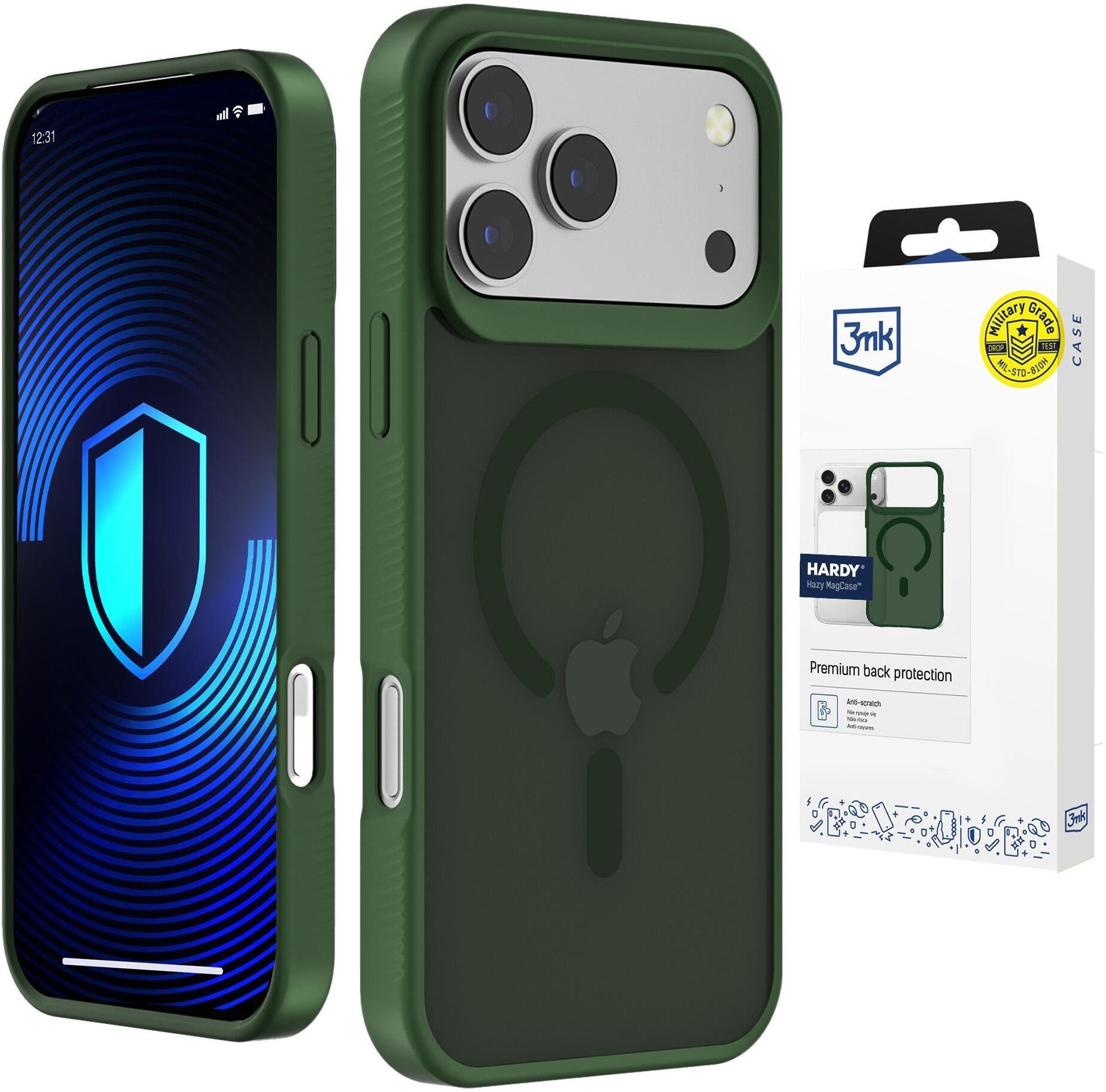 3MK Apple iPhone 17 Pro - 3mk Hardy Hazy MagCase Green