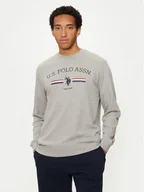 Bluzy męskie - U.S. Polo Assn. Bluza MUP1660 Szary Regular Fit - miniaturka - grafika 1
