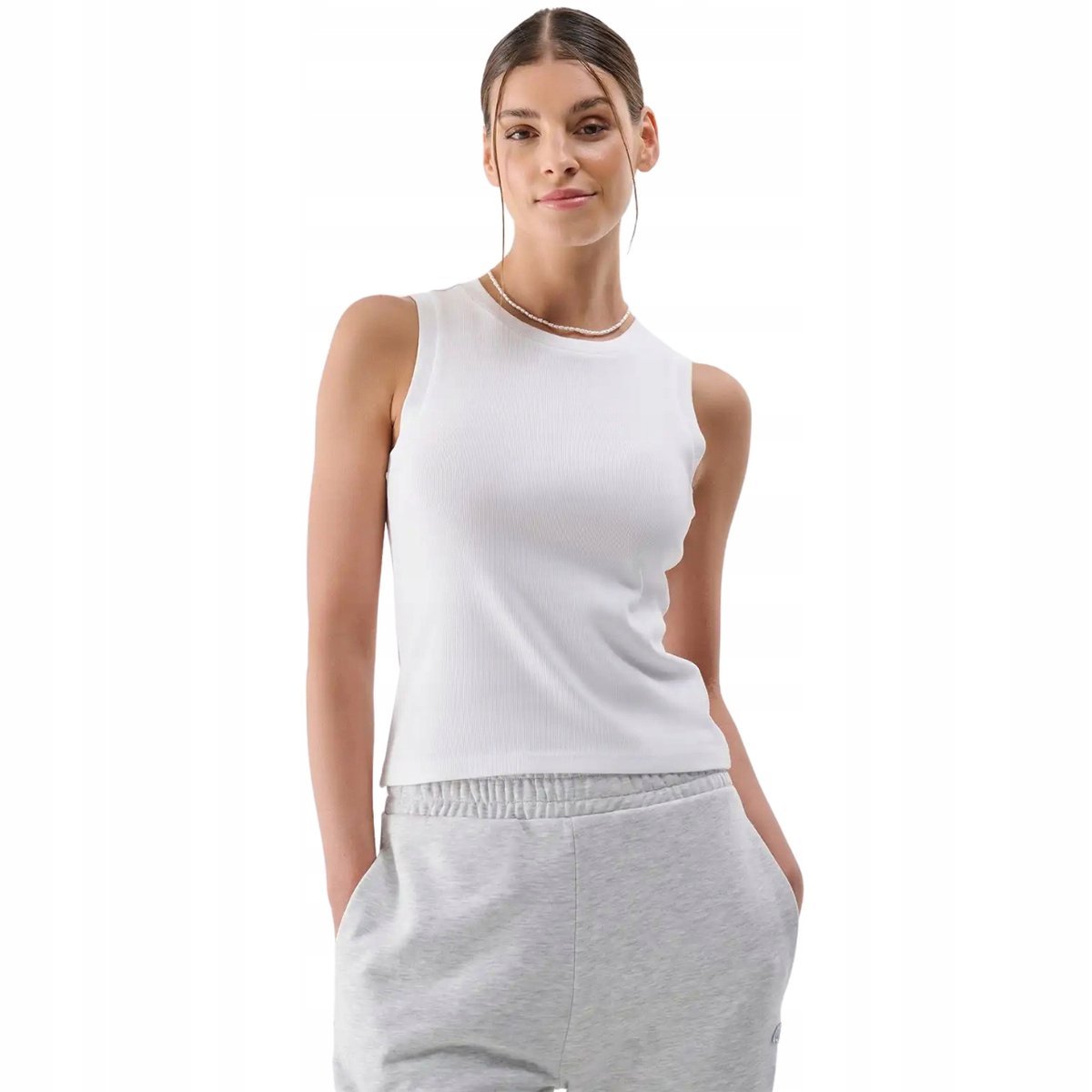 Koszulka damska 4F F132 biała 4FWMM00TSLEF132 10S XS