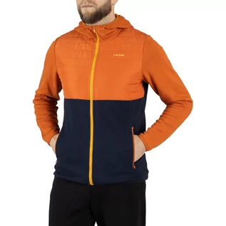 Odzież trekkingowa damska - Kurtka męska Viking Bamboo Creek Hoodie Man pomarańczowa - grafika 1