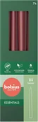 Świece - Świeca stołowa stożek szpica BOLSIUS Essentials 7H 24,5CM 8szt. AKSAMITNA CZERWIEŃ - miniaturka - grafika 1