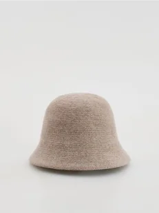 Reserved - Kapelusz bucket z wełną - kremowy - Moda i Uroda OUTLET - miniaturka - grafika 1