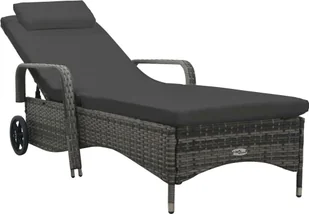 Elior Leżak ogrodowy z kółkami - Erlate - Leżaki ogrodowe - miniaturka - grafika 1