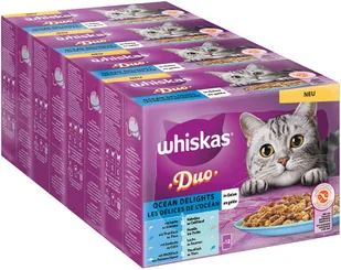 Zestaw WHISKAS DUO, saszetki, 96 x 85 g - Ocean Delights w galarecie - Mokra karma dla kotów - miniaturka - grafika 1