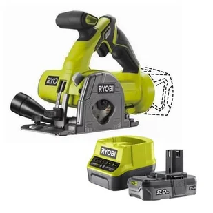 RYOBI Pilarka tarczowa R18MMS-0 + Akumulator RYOBI ONE+ RC18120-120 2Ah 18V + ładowarka - Piły elektryczne - miniaturka - grafika 1