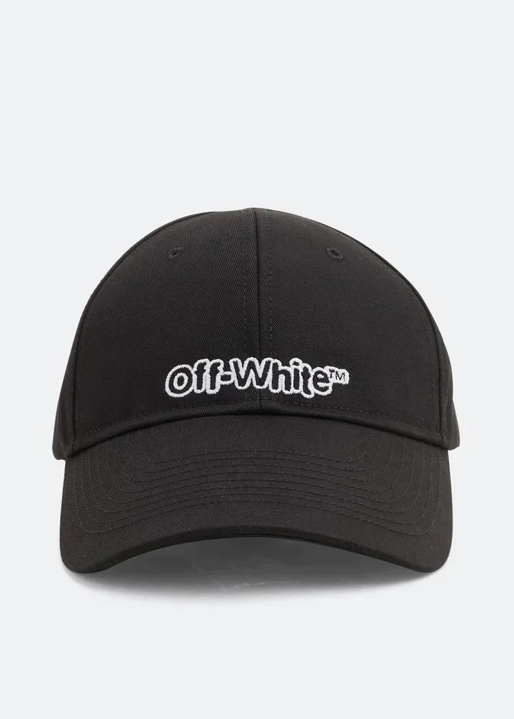 Czapka OFF-WHITE Logo Embroidered Baseball Cap OMLB041S22FAB004 1001