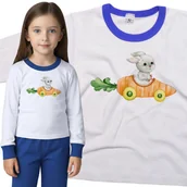 Piżamy dla dziewczynek - Piżama dziecięca Zając Królik W Marchewkowozie 86/92 - VoloDonum - miniaturka - grafika 1