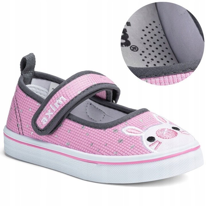 Axim trampki dziecięce różowy króliczek rozmiar na przebranie zamienne 25