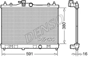 Chłodnica, układ chłodzenia silnika Denso DRM46040 - Układ chłodzenia - akcesoria - miniaturka - grafika 1