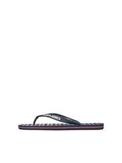 Klapki i japonki męskie - JACK & JONES Męskie klapki JFWBASIC FLIP Flops, granatowy blezer, 40/41 EU, granatowy blezer, 40/41 EU - grafika 1