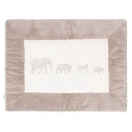 Maty edukacyjne - Jollein mata niemowlÄ™ca dwustronna do zabawy 95x75 cm Safari ANIMALS Nougat - miniaturka - grafika 1