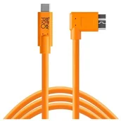 Kable USB - Tether Tools Tether Tools USB-C a 3.0 Micro-B prostokątny 4,60 m pomarańczowy CUC33R15-ORG - miniaturka - grafika 1