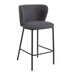 Ciemnoszare hokery zestaw 2 szt. 92 cm Ciselia – Kave Home - Taborety i hokery - miniaturka - grafika 1