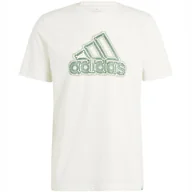 Koszulki męskie - Koszulka męska adidas Growth Badge Graphic kremowa IS2873 XL - miniaturka - grafika 1