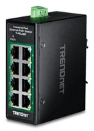 Switche - Trendnet TI-PELC80 łącza sieciowe Nie zarządzany Fast Ethernet (10/100) Obsługa PoE Czarny TI-PELC80 - miniaturka - grafika 1