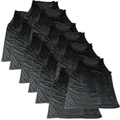 Garnitury - Bluedot Trading Męska kamizelka z 12 sportowymi pinnies - czarna - miniaturka - grafika 1