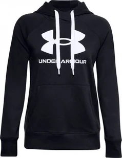 Under Armour Bluza damska Rival Fleece Logo Hoodie Czarna r. M - Bluzy damskie - miniaturka - grafika 1