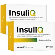 Glukometry i akcesoria dla diabetyków - Zestaw BioceriQ InsuliQ, 2 x 60 kapsułek - miniaturka - grafika 1