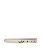 Paski - Calvin Klein Pasek Damski Ck Buckle Skinny Belt 1.5 K60K612932 Biały - miniaturka - grafika 1