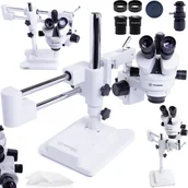 Mikroskopy i lupy - Mikroskop Stereoskopowy Trinokularowy Optyczny Techrebal 10HW 7-45x - miniaturka - grafika 1