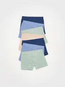 Skarpetki dla dzieci - Reserved - Bawełniane bokserki 7 pack - niebieski - miniaturka - grafika 1