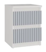 Zestawy mebli dla dzieci - Nowoczesna szafka nocna młodzieżowa biały + niebieski G4-D25 - miniaturka - grafika 1