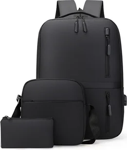 Plecak komputerowy, plecak USB o dużej pojemności, męski zestaw toreb biznesowych, plecak na laptopa USB o dużej pojemności, podwójna torba na ramię - Torby na laptopy - miniaturka - grafika 1