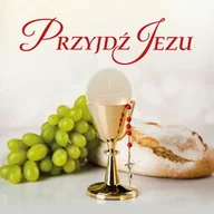 Ikony i obrazy sakralne - Baner na Pierwszą Komunię Świętą "Przyjdź Jezu" 150x150 cm - miniaturka - grafika 1