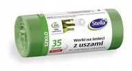 Worki na śmieci - Worki Na Śmieci Z Uszami 35L 20szt Zielony Szkło - miniaturka - grafika 1