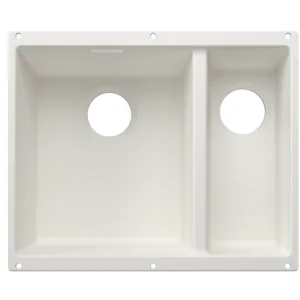 BLANCO 527823 Komora podwieszana SUBLINE 340/160-U Silgranit biały lewa, bez armatury przelewowo-odpływowej - Zlewozmywaki - miniaturka - grafika 1