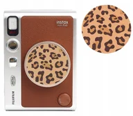 Akcesoria fotograficzne - Naklejka Dekoracyjna Na Dekielek Do Fuji Fujifilm Instax Mini Evo / 3m / Brązowy – Wzór Leopard / Panterka - miniaturka - grafika 1