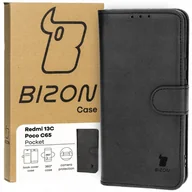 Etui i futerały do telefonów - Etui Bizon Case Pocket Do Xiaomi Redmi 13C / Poco C65, Czarne - miniaturka - grafika 1